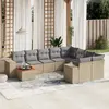 Image de VIDAXL Salon de jardin 10 pcs - Beige