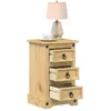Image de vidaXL Table de chevet Corona - Bois de pin massif