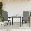 Image de vidaXL Chaises pliables de jardin - Lot de 2 - Gris