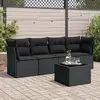 Image de vidaXL Ensemble de jardin 5 pcs - Noir