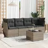 Image de Salon de jardin VidaXL - 5 pièces - Gris