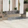 Image de VIDAXL Salon de jardin 6 pièces beige résine tressée