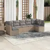 Image de VIDAXL Salon de jardin 7 pcs beige