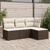 Image de VIDAXL Salon de jardin 4 pcs - Marron