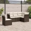 Image de Salon de jardin vidaXL - Marron résine tressée