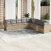 Image de Salon de jardin 9 pcs beige