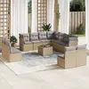 Image de VIDAXL Ensemble de jardin résine tressée - 12 pcs - Beige