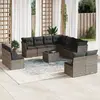Image de Salon de jardin VidaXL - 12 pièces - Gris
