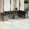 Image de vidaXL Salon de jardin 11 pièces - Gris