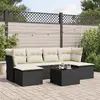 Image de VIDAXL Salon de jardin 7 pcs noir