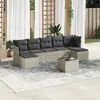 Image de vidaXL Salon de jardin 8 pcs résine tressée