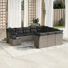 Image de vidaXL Salon de jardin 11 pcs avec rangement - Gris