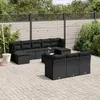 Image de vidaXL Salon 11pcs avec Coussins - Noir