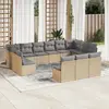 Image de VIDAXL Salon de jardin 13 pcs - Beige