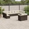Image de vidaXL Mobilier jardin 12 pcs - Marron