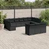 Image de VIDAXL Salon de jardin 13 pcs noir