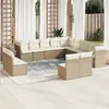 Image de vidaXL Salon de jardin 13 pcs - Beige