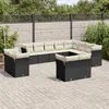 Image de vidaXL Salon de jardin 12 pcs - Noir