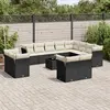 Image de VIDAXL Salon de jardin 13 pcs noir