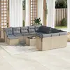 Image de Salon de jardin 13 pcs avec coussins - Beige
