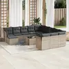 Image de VIDA XL Salon de jardin avec coussins 13 pcs