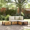 Image de Salon de jardin vidaXL 4 pcs - Bois d'acacia