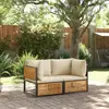 Image de vidaXL Salon de jardin 2 pcs bois acacia