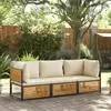 Image de vidaXL Salon de jardin 3 pcs - Bois acacia