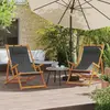 Image de vidaXL Chaises de plage pliables lot de 2