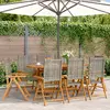 Image de vidaXL Chaises inclinables de jardin - Lot de 8