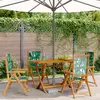 Image de VIDAXL Lot de 4 Chaises Inclinables Acacia Vert