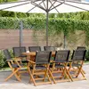 Image de vidaXL Chaises pliantes lot de 8 - Noir