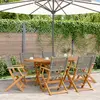 Image de vidaXL Chaises de jardin pliantes lot de 6 - Gris