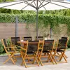 Image de vidaXL Chaises de jardin pliantes - Lot de 8 - Noir