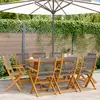 Image de vidaXL Chaises pliantes - Lot de 8 - Bois d'acacia