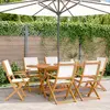 Image de vidaXL Chaises pliantes avec coussins lot de 6 - Bois d'acacia