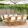 Image de vidaXL Chaises de jardin pliantes - Lot de 8