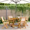 Image de vidaXL Chaise de jardin pliante - Beige