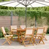 Image de vidaXL Chaises de jardin pliantes lot de 6 - Beige