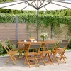 Image de vidaXL Chaises pliables de jardin lot de 8 - Gris