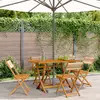 Image de vidaXL Chaises pliantes de jardin (4 pcs) - Beige