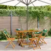 Image de vidaXL Chaises pliables de jardin lot de 4 - Vert