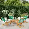 Image de vidaXL Chaises de jardin pliantes - Lot de 4 - Vert