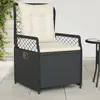 Image de vidaXL Chaises inclinables de jardin - Noir