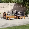 Image de vidaXL Salon de jardin 4 pcs - Bois d'acacia