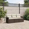 Image de VIDAXL Salon de jardin 3 pcs - Marron