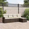 Image de vidaXL Salon 5 pcs coussins - Marron