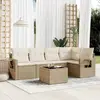 Image de VIDAXL Salon de jardin 6pcs - Beige