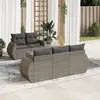 Image de VidaXL Salon de jardin 6 pièces avec coussins - Gris