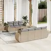 Image de vidaXL Ensemble salon de jardin - Beige